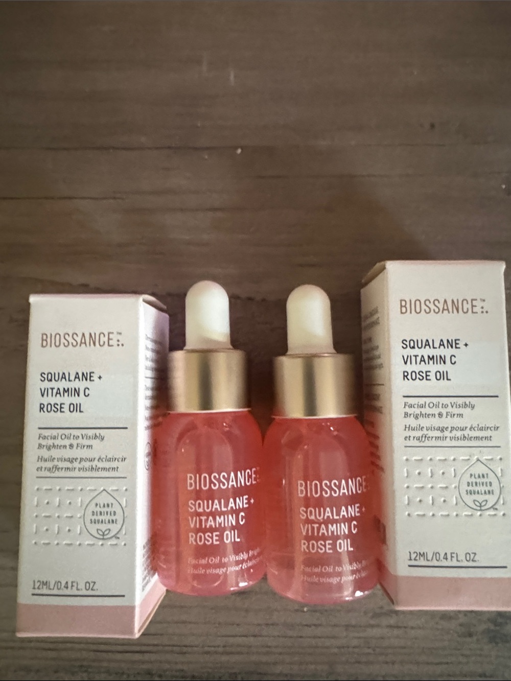 2X-Biossance Rose Oil Serums in Pink